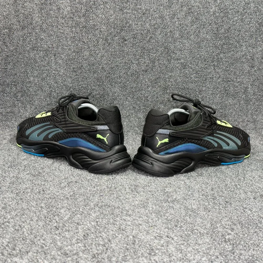 Puma RSC LS Athletic Shoes Men's Size 13 Black Neon Yellow Training‎ Sneakers